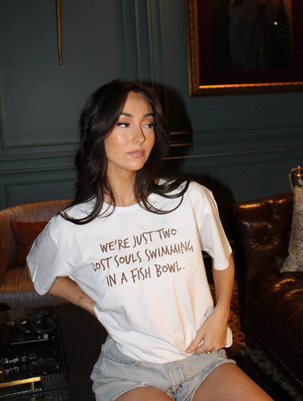 WE'RE JUST - Snow Boyfriend T-Shirt - Worn & Haggard