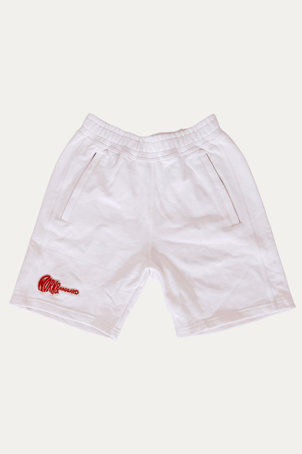 WORN & HAGGARD - Men's Heavyweight White Sweatshorts - Worn & Haggard