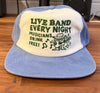 Live Band Contrast Panel Hat