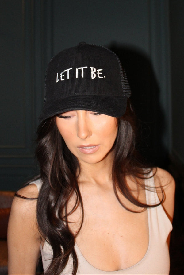 LET IT BE - Midnight Trucker Hat - Worn & Haggard