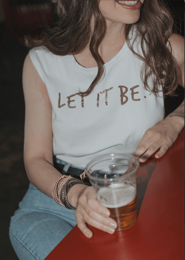 LET IT BE - Snow Women's Relaxed Tank - Worn & Haggard