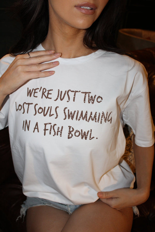 WE'RE JUST - Snow Boyfriend T-Shirt - Worn & Haggard