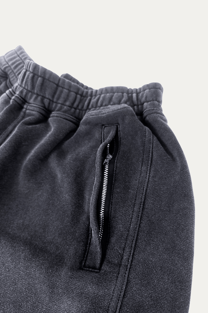 WORN & HAGGARD - Mens Heavyweight Vintage Grey Sweatshorts - Worn & Haggard