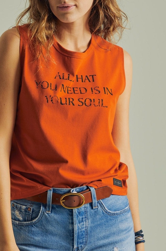 ALL THAT YOU NEED - Women's Rust Tank - Worn & Haggard