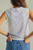 ALL THAT YOU NEED Women's White Tank Top Back - Worn & Haggard