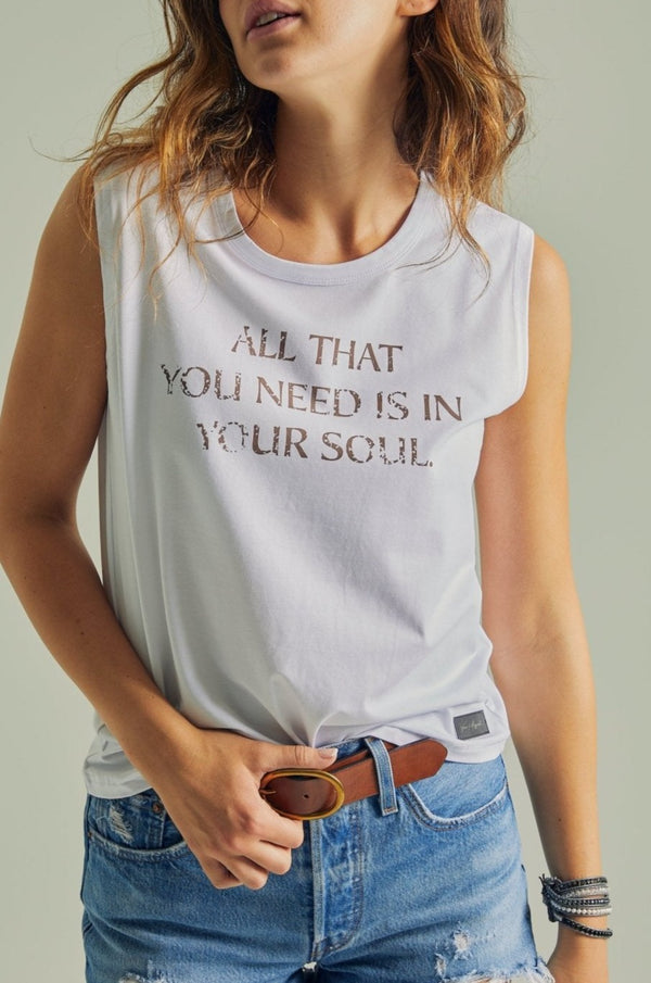 ALL THAT YOU NEED - Women's Snow Tank - Worn & Haggard