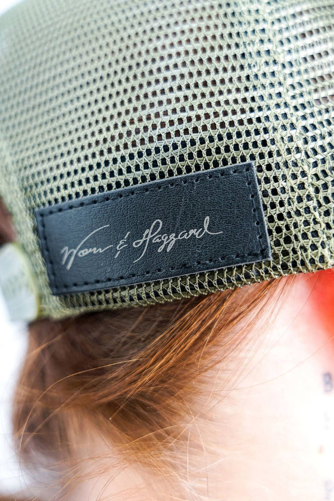 ALWAYS STAND UP - Moss Trucker Hat - Worn & Haggard