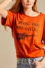 BEERS, BARS AND GUITARS - Rust Boyfriend T-Shirt - Worn & Haggard