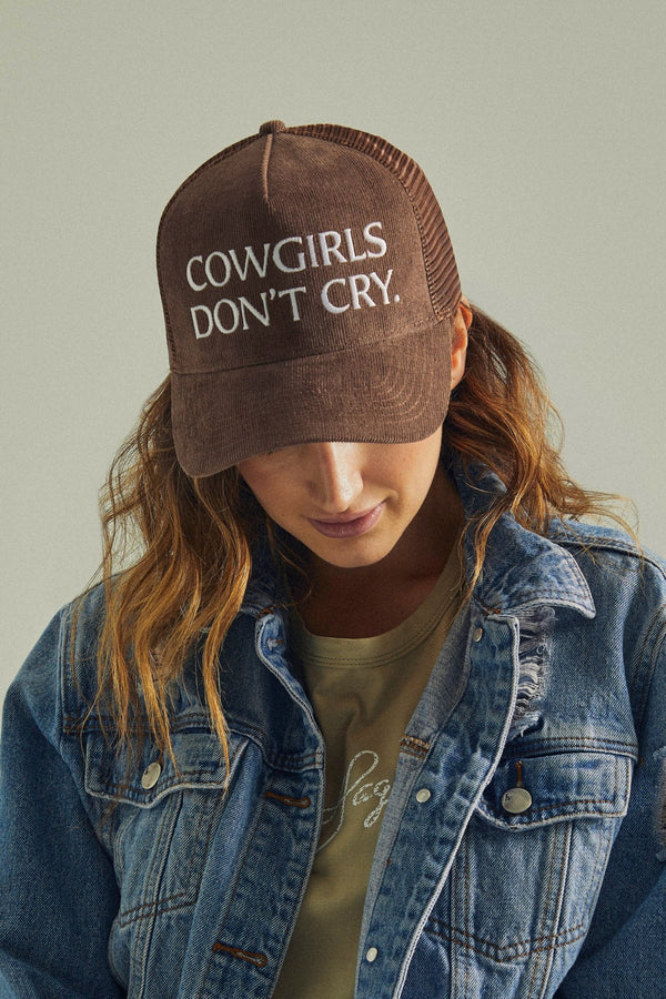 COWGIRLS DON'T CRY - Mocha Trucker Hat - Worn & Haggard