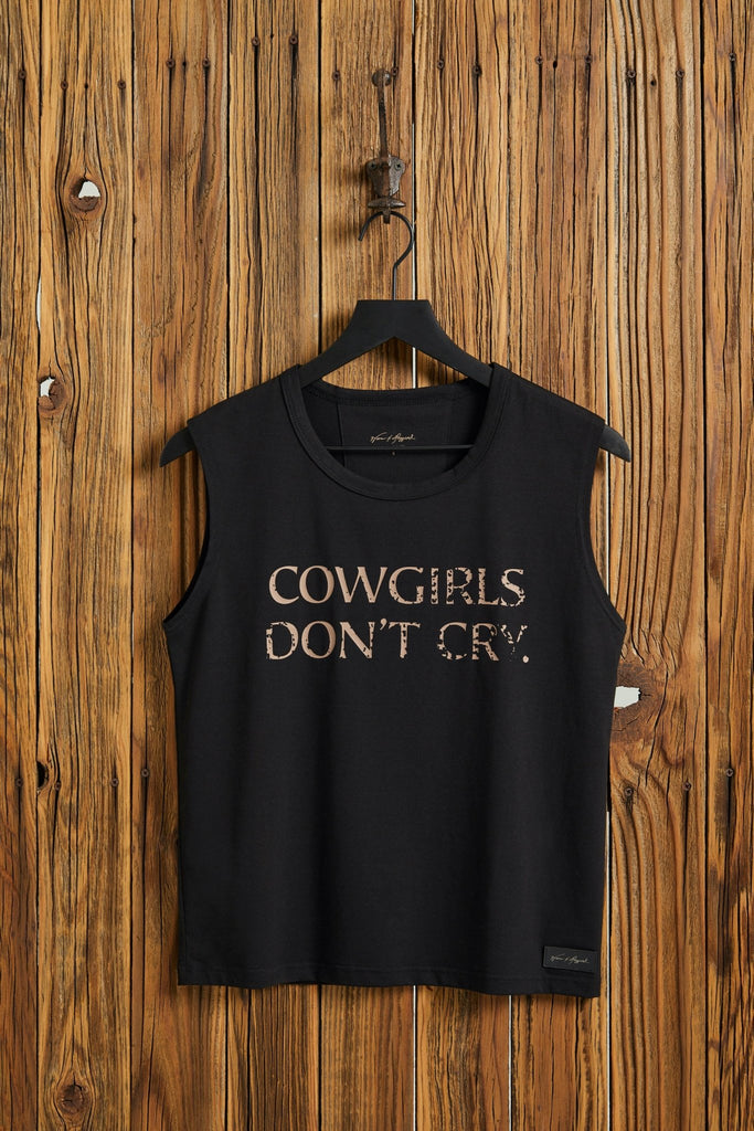 COWGIRLS DON'T CRY - Women's Midnight Tank - Worn & Haggard