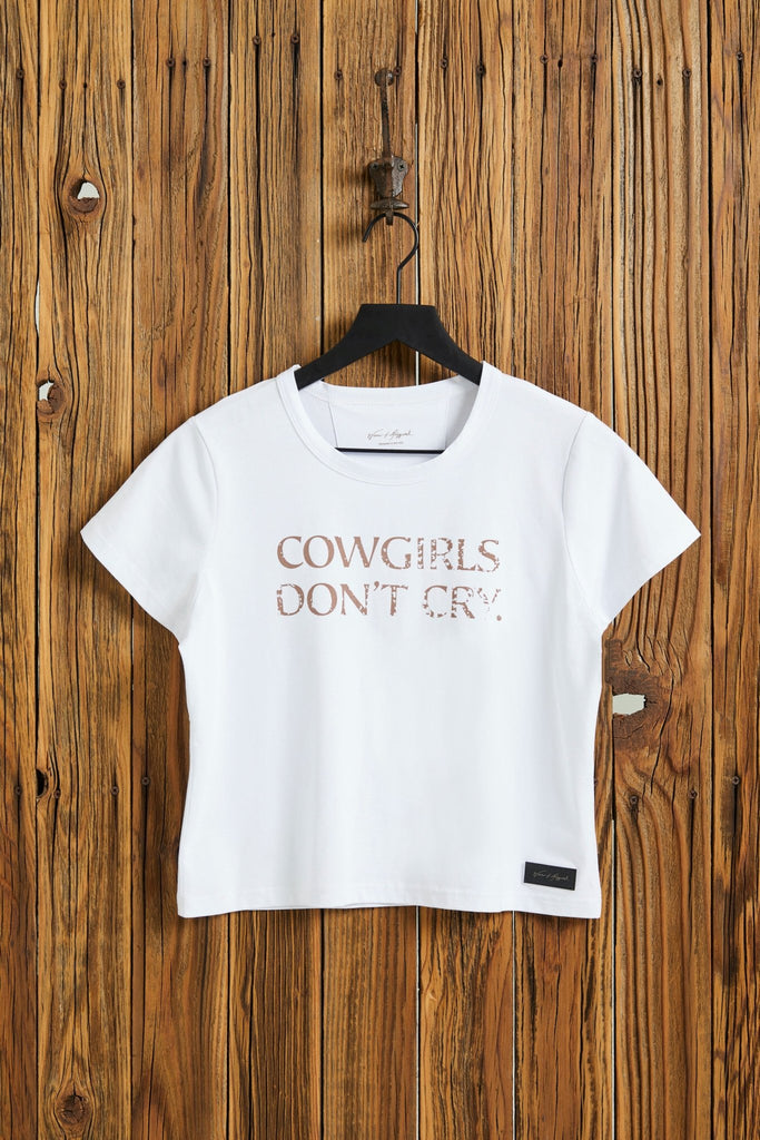 COWGIRLS DON'T CRY - Women's Snow T-Shirt - Worn & Haggard