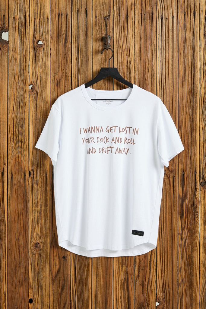 I WANNA GET LOST - Snow Boyfriend T-Shirt - Worn & Haggard