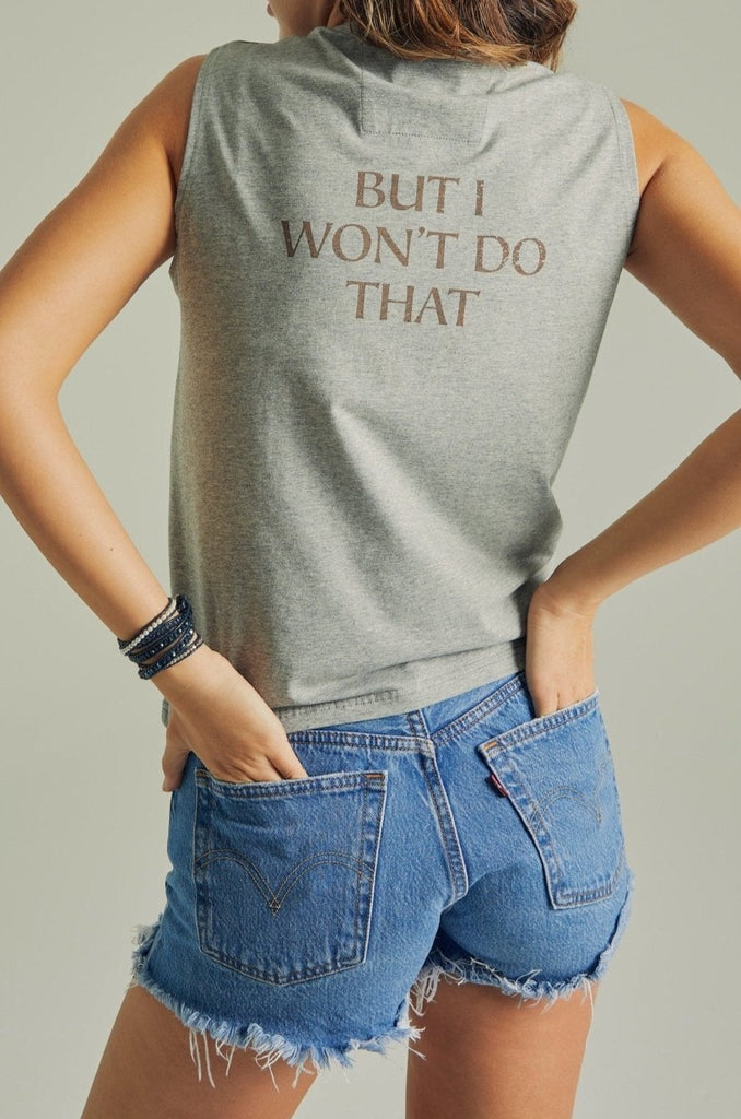 I'D DO ANYTHING FOR LOVE - Women's Stone Tank - Worn & Haggard