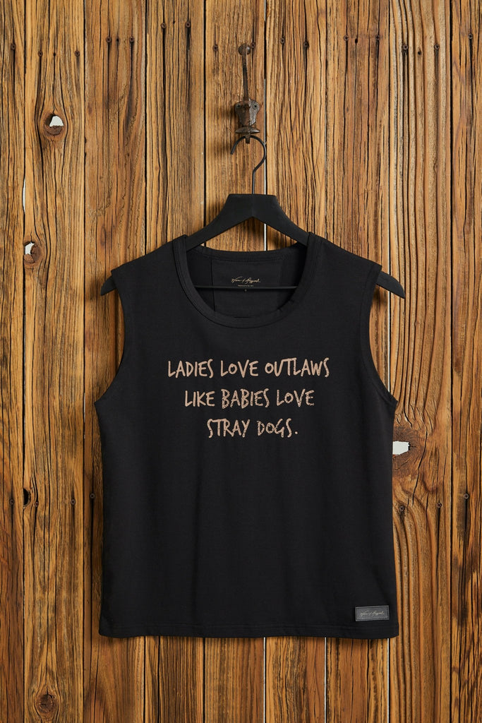 LADIES LOVE OUTLAWS - Women's Midnight Tank - Worn & Haggard