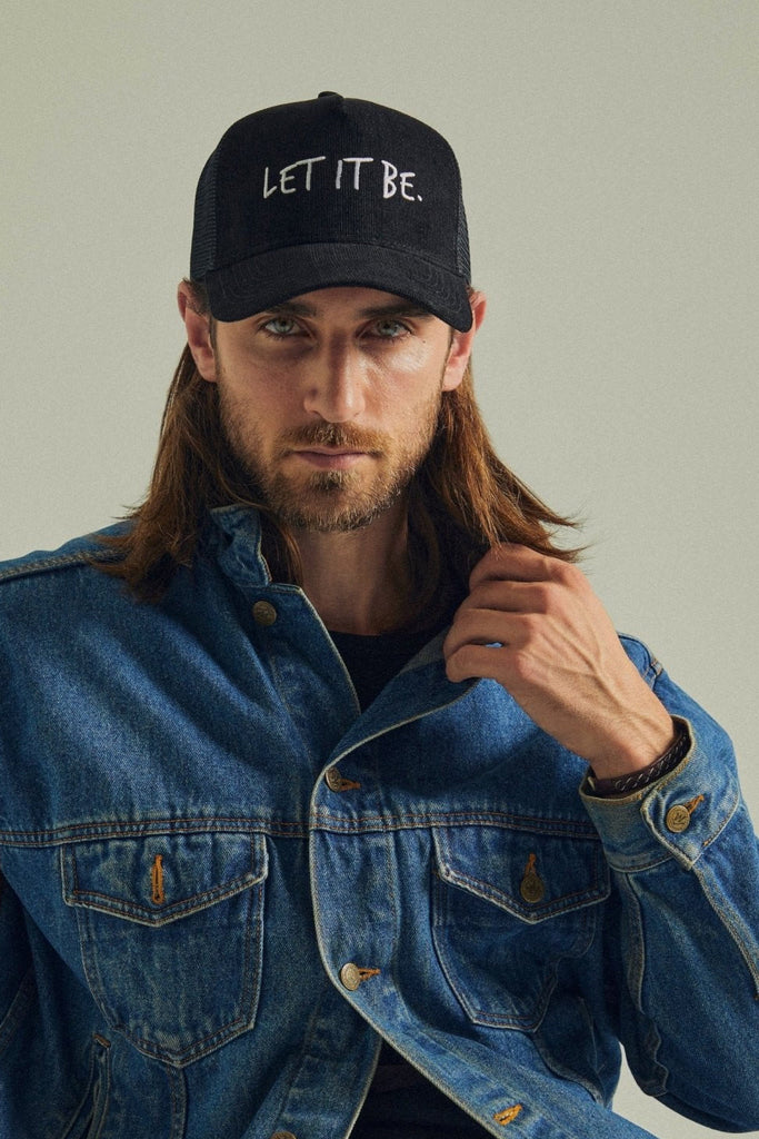 LET IT BE - Midnight Trucker Hat - Worn & Haggard