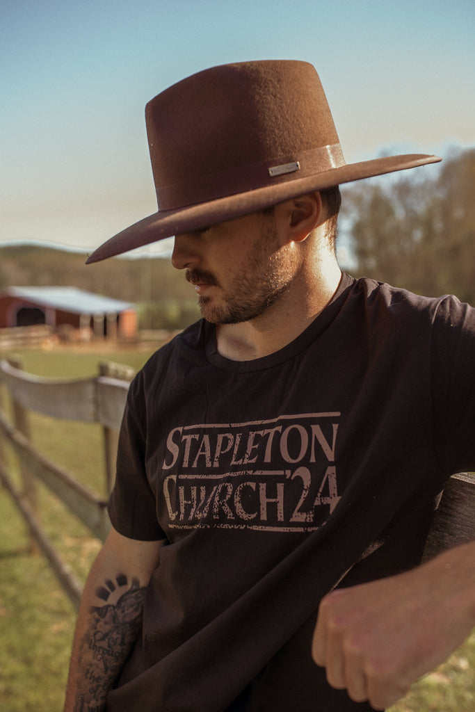 STAPLETON CHURCH '24 - Midnight T-Shirt - Worn & Haggard