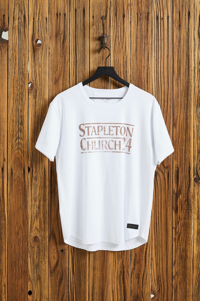 STAPLETON CHURCH '24 - Snow Boyfriend T-Shirt - Worn & Haggard