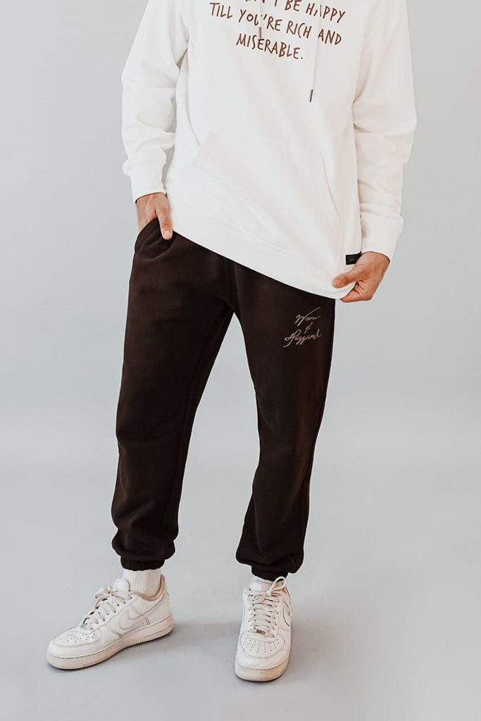 WORN & HAGGARD - Signature Heavyweight Brown Sweatpants - Worn & Haggard