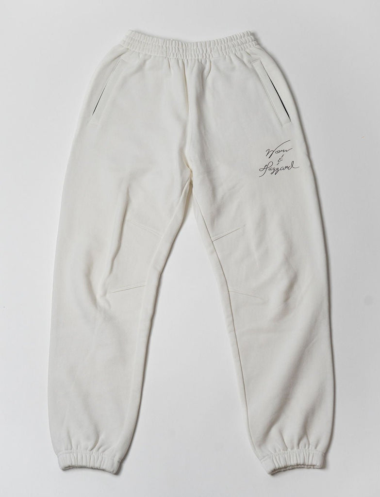 WORN & HAGGARD - Signature Heavyweight Pearl White Sweatpants - Worn & Haggard