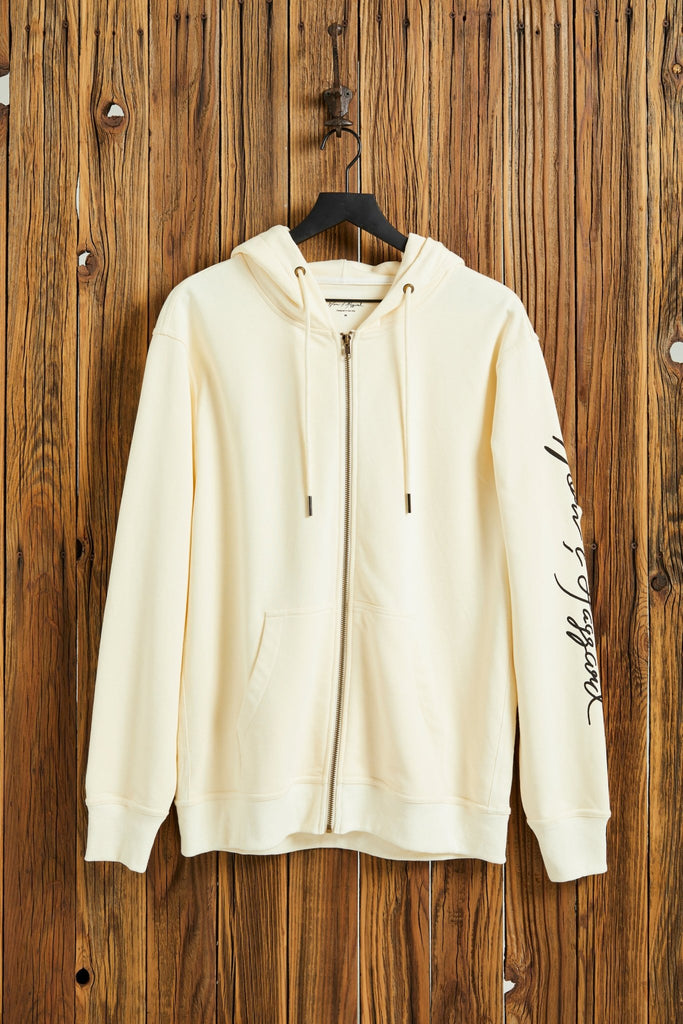 WORN & HAGGARD - Signature Ivory Zip-Up - Worn & Haggard