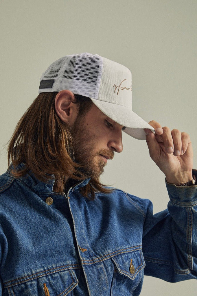 WORN & HAGGARD - Signature Pearl Trucker Hat - Worn & Haggard