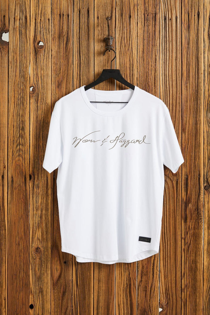 WORN & HAGGARD - Signature Snow Boyfriend T-Shirt - Worn & Haggard